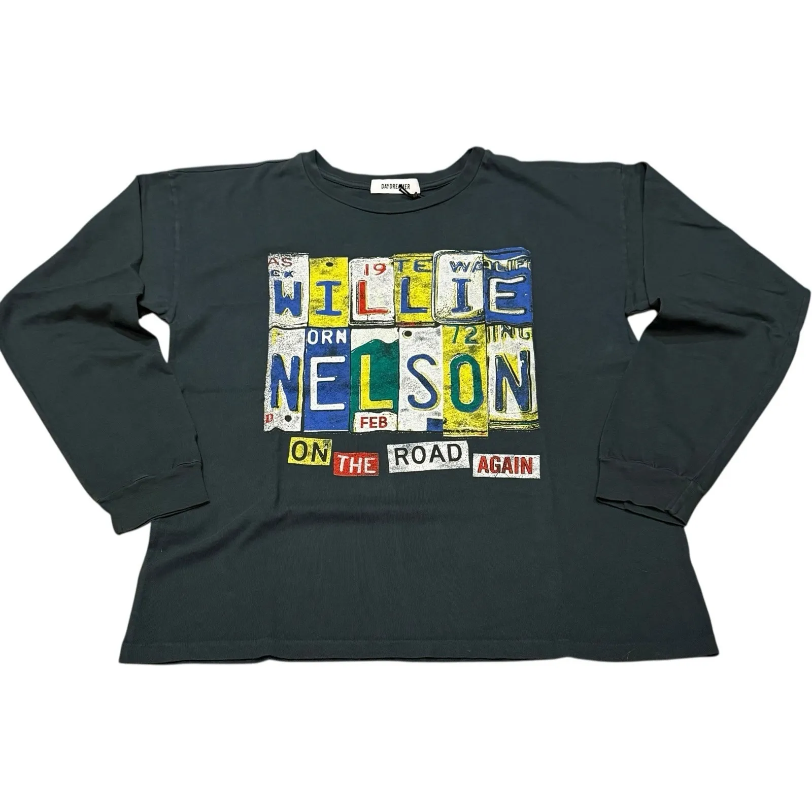 Willie Nelson Daydreamer On The Road Again x Free People LS Tee Shirt S New RARE - Image 3