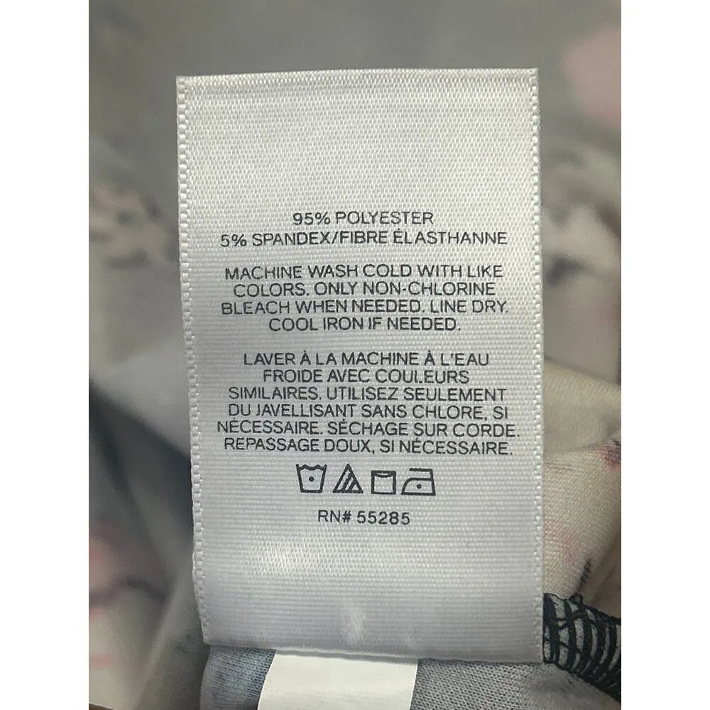 Express Multicolor Floral Sleeveless Square Neck Cami Tank Bodysuit Top Size XS - Image 3