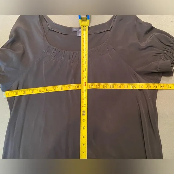 Gap, Silk square neck, bubble sleeve black top, size XXL‎ - Image 4