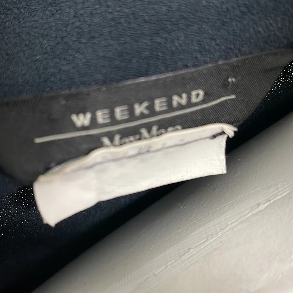 Max Mara Weekend Marine Navy Shirt Dress Long Sleeve Button Down - Image 4