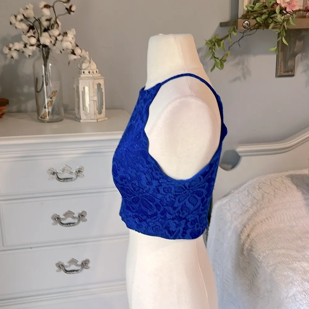 Royal Blue Formal Semi Formal Cropped Top Size undefined - Image 4