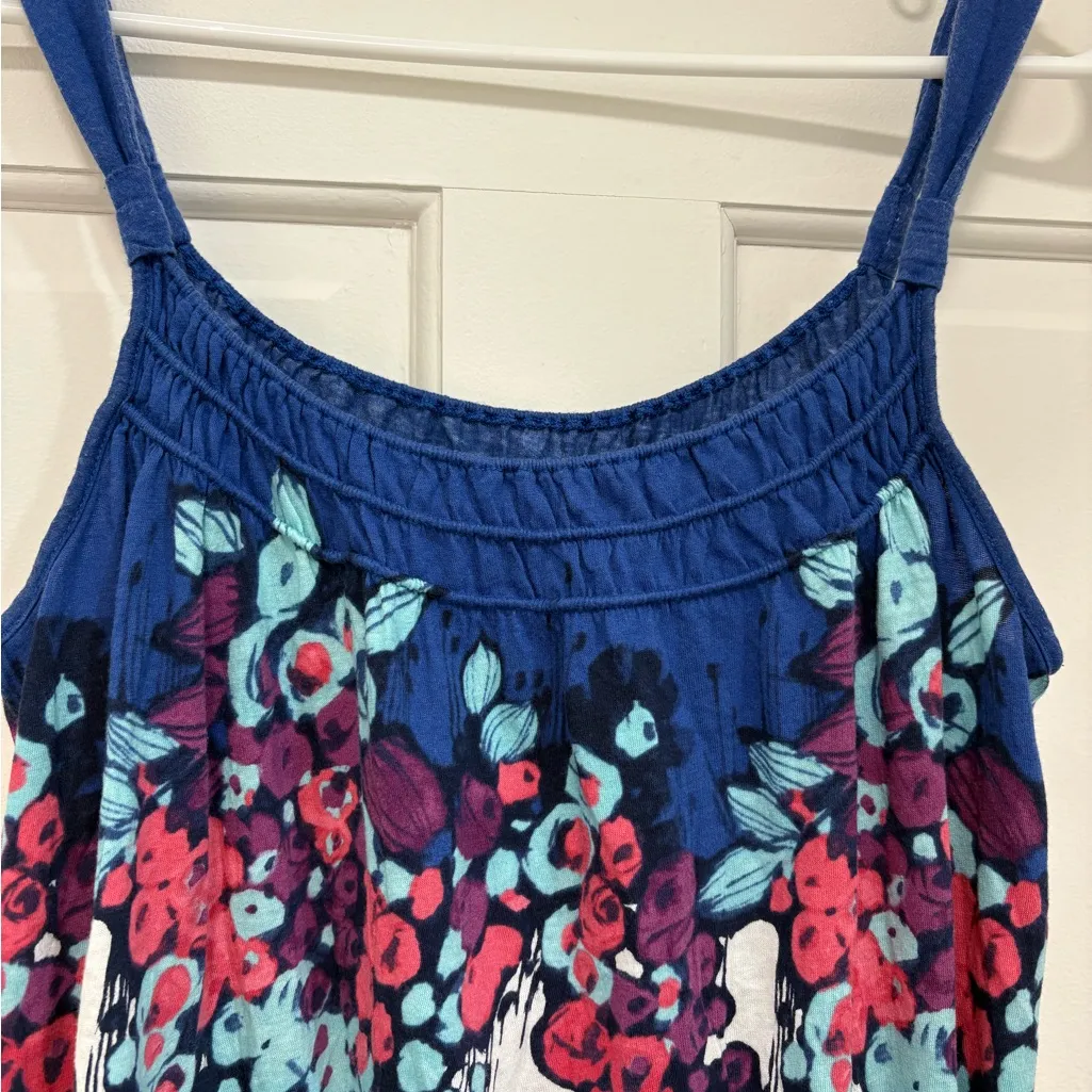 American Eagle Y2K Floral Tank Top Smocked Camisole With Side Tie Boho Cottage - Image 2