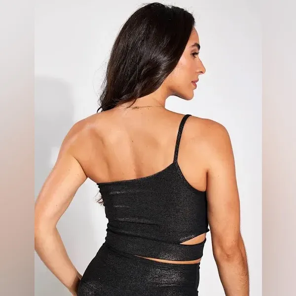 NWT Beyond Yoga SoftShine Wanderlust Cropped Tank in Stardust Foil Size XS - Image 6