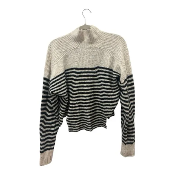 Rag & Bone Women's White Taavi Striped Wool & Cashmere Blend Sweater XS - Image 3