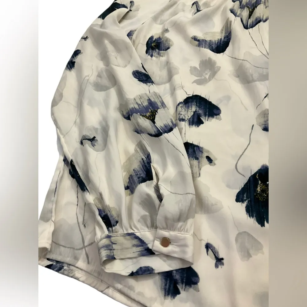 Ava And Viv Womens Size X plus / XL Floral Long Sleeve Blouse Top - Image 4