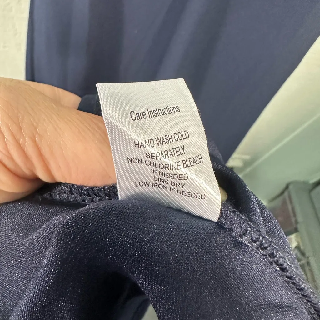 Emerald Sundae Juniors' Blue High-Slit Spaghetti Strap Gown Size Medium NWT - Image 11