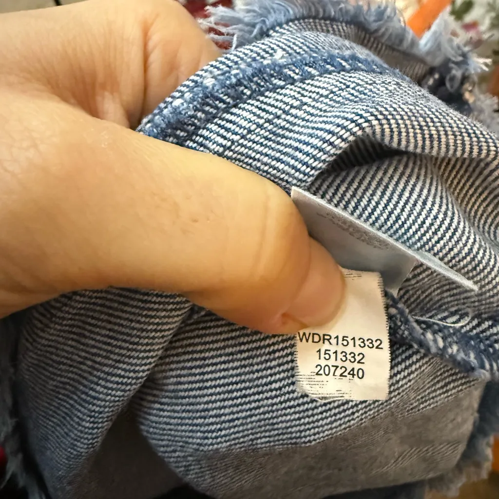 J. Jill Denim Open Back Mini Shift Dress Blue Size undefined - Image 4