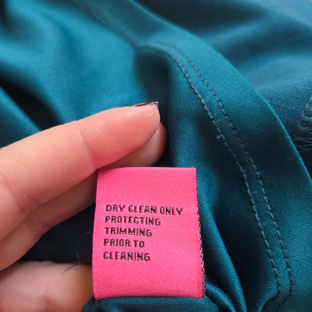 Betsey Johnson Teal Spiked Shoulder Sheath Dress - Image 10