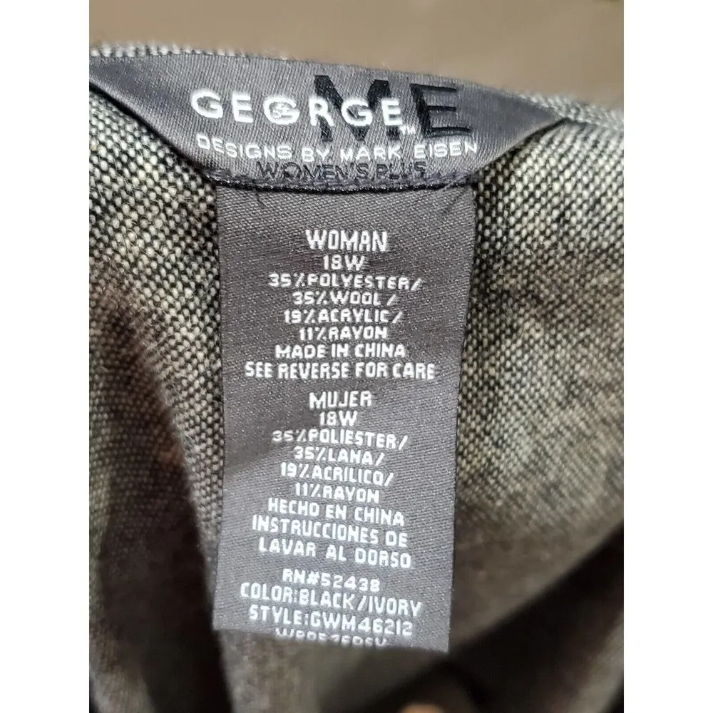 George Women's Solid Gray Polyester & Wool A - Image 5