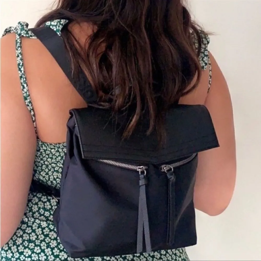 Botkier New York Trigger Mini Backpack NWT Black Nylon Bag - Image 2