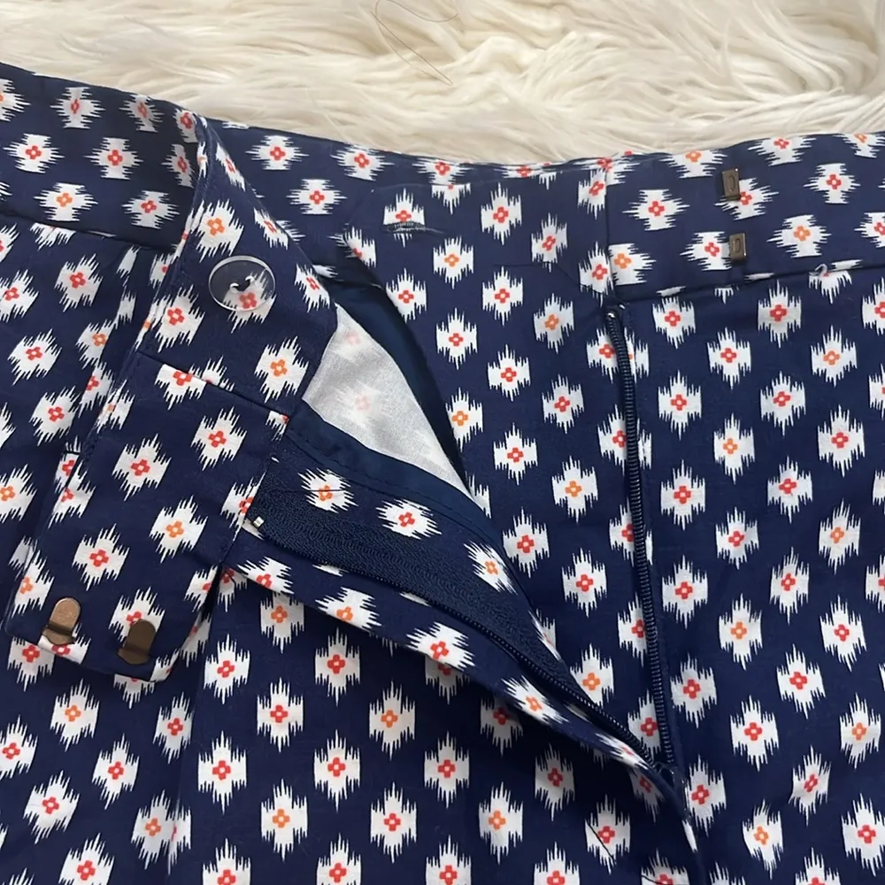 Michael Kors Prussian clementine print stretch cotton dress shorts 10 - Image 5