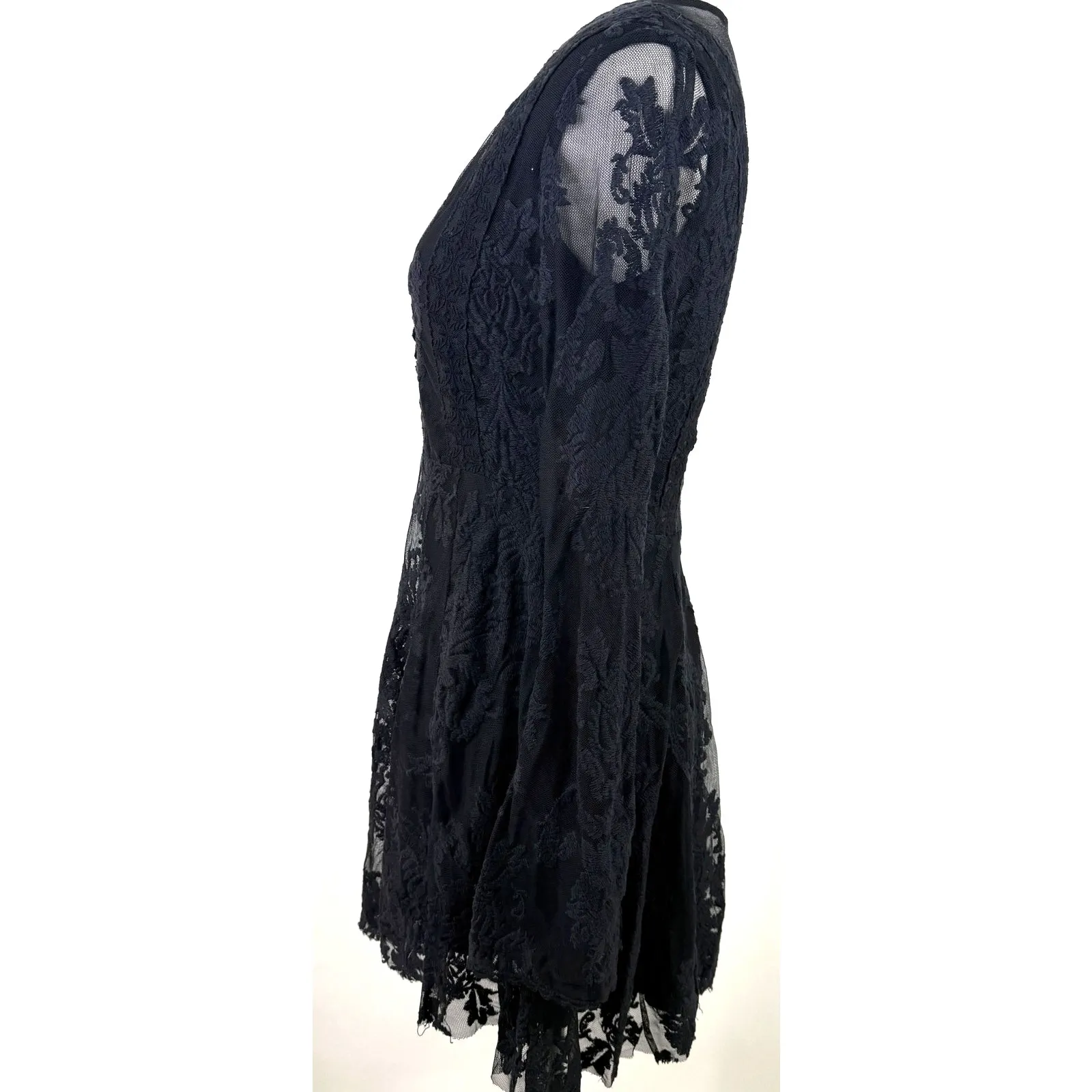 Free People Reign Over Me Lace Long Sleeve Dress Size 0 - Image 5