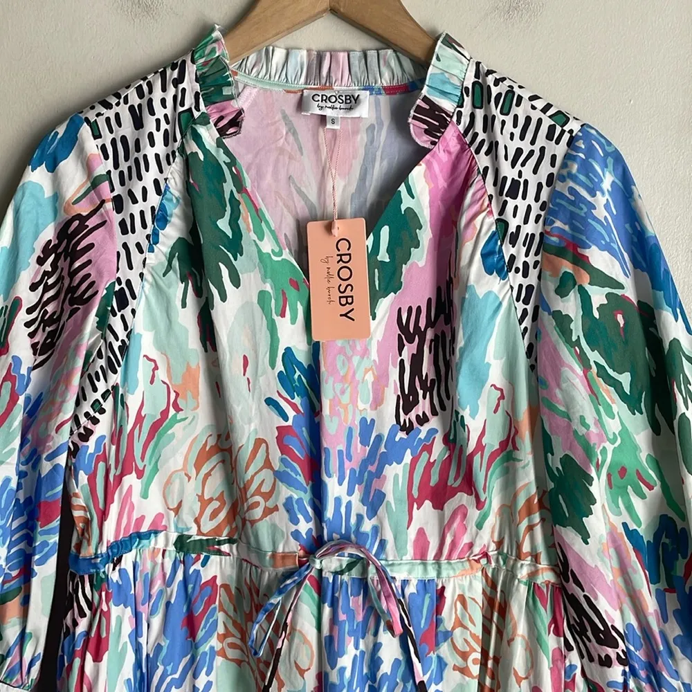 Crosby Mollie Burch Tallie Dress in Painted Garden - Image 4