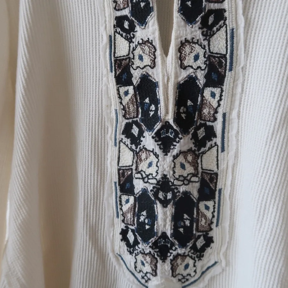 Free People Marion Swingy Embroidered Thermal - Image 5