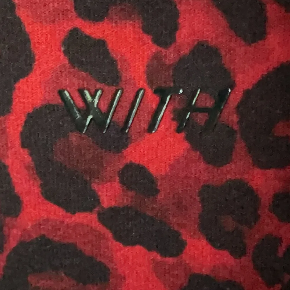 WITH Wear It To Heart Red Leopard Yoga Leggings Small - Image 3