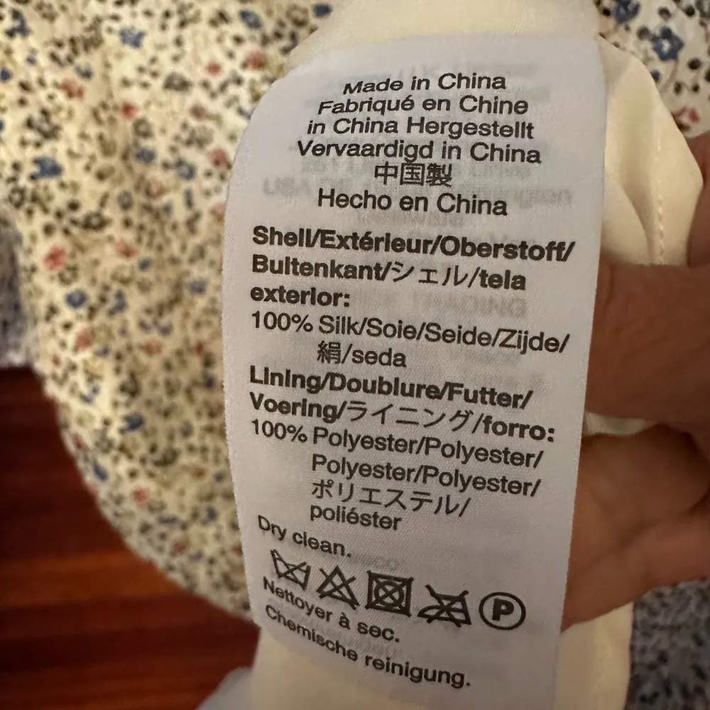 Madewell silk ruffle mini dress sz 10 floral - Image 6