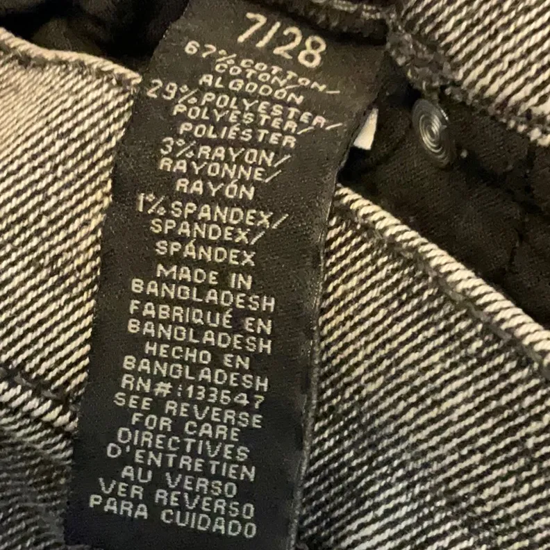 Kendall & Kylie The Iconic High Rise Straight Jeans Size 7/28 - Image 6