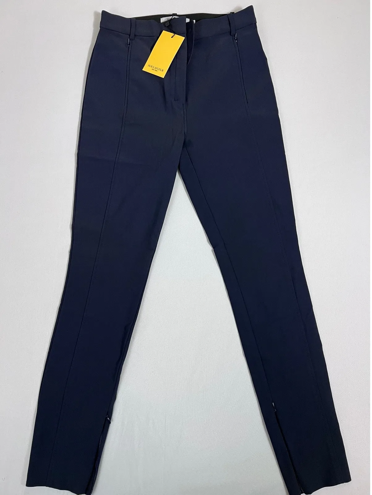 NWT M.M. LaFleur The Curie Pant Everstretch Dark Navy Women's Size 6 Slim Fit Blue - Image 1