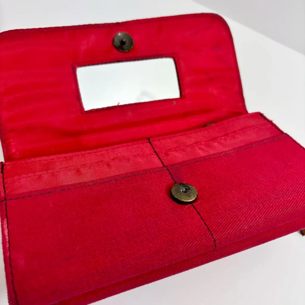 Disney Winnie The Pooh‎ Vintage Tigger & Piglet Leather/Jean Wallet - Image 3