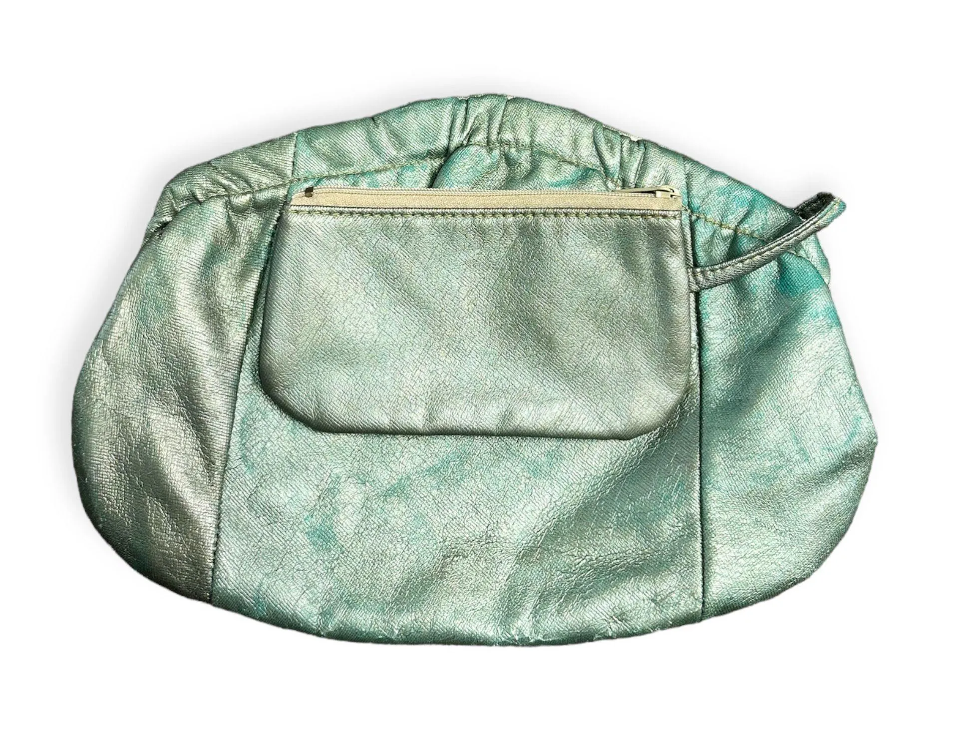 Vintage   Made In Italy Leather Clutch Bag  Leather - Image 2