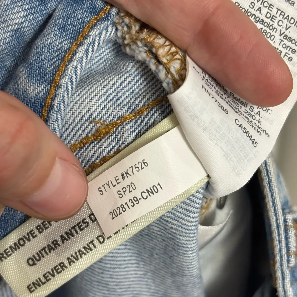 NWT Madewell The Curvy Perfect Vintage Jean in Fitzgerald Wash - Size 25 - Image 8