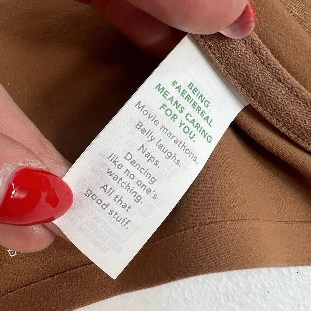 Aerie 32C Bra Smoothez Real Free Full Coverage Lightly Lined Intimates Brown - Image 14