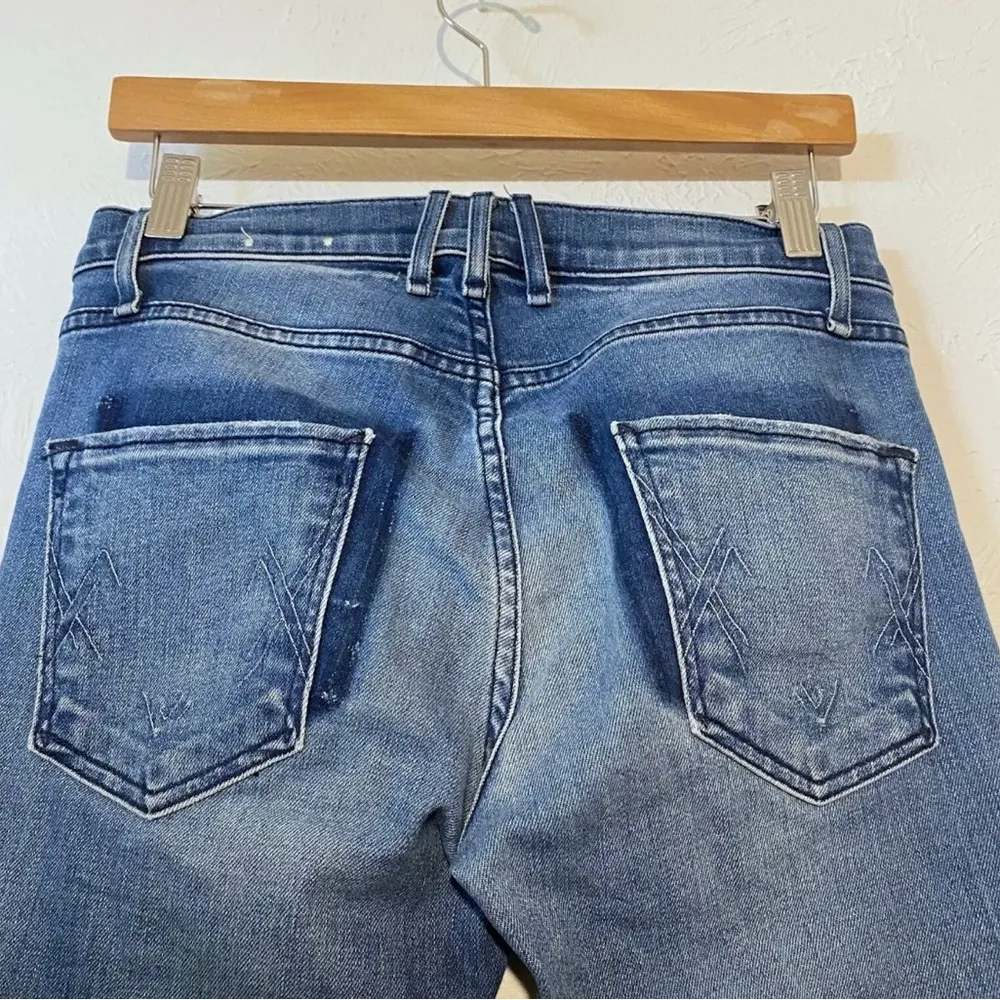 McGuire skinny frayed Step hem distressed  denim jeans size 25 - Image 5