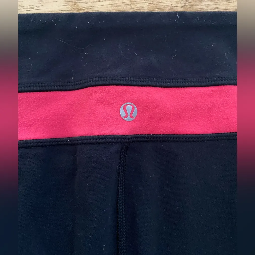 Lululemon Women’s Sz‎ 12 Groove Pant in Black/Bloom Juice - Image 10