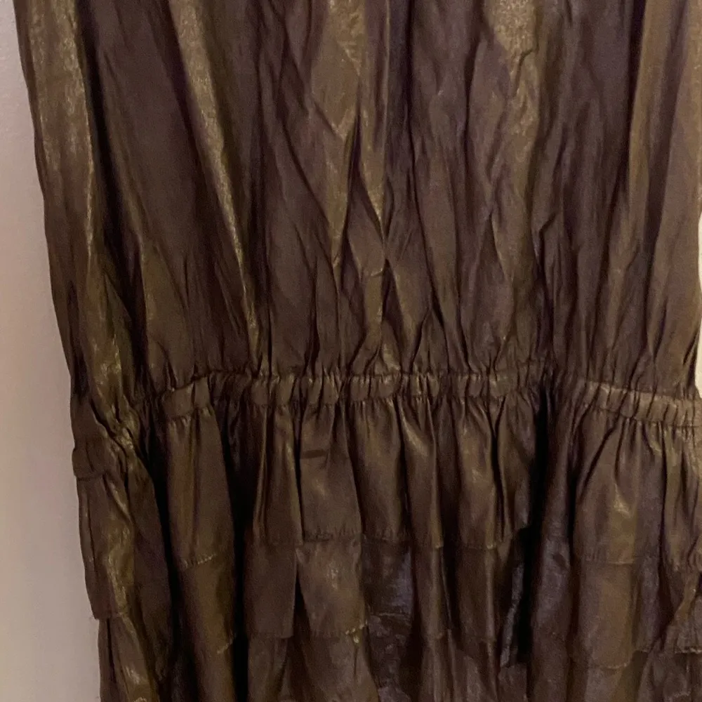 Do & Be Embroidered Neck Brown Sleeveless Tank Top S Small Bust 36” NWT New - Image 9