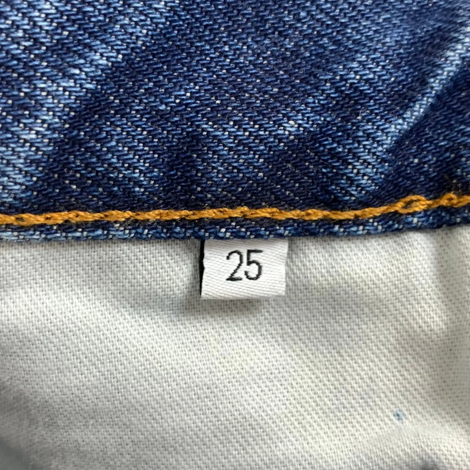 Boyish Womens Tommy High Rise Straight Denim Jeans Greed Blue Button Fly Size 25 - Image 6