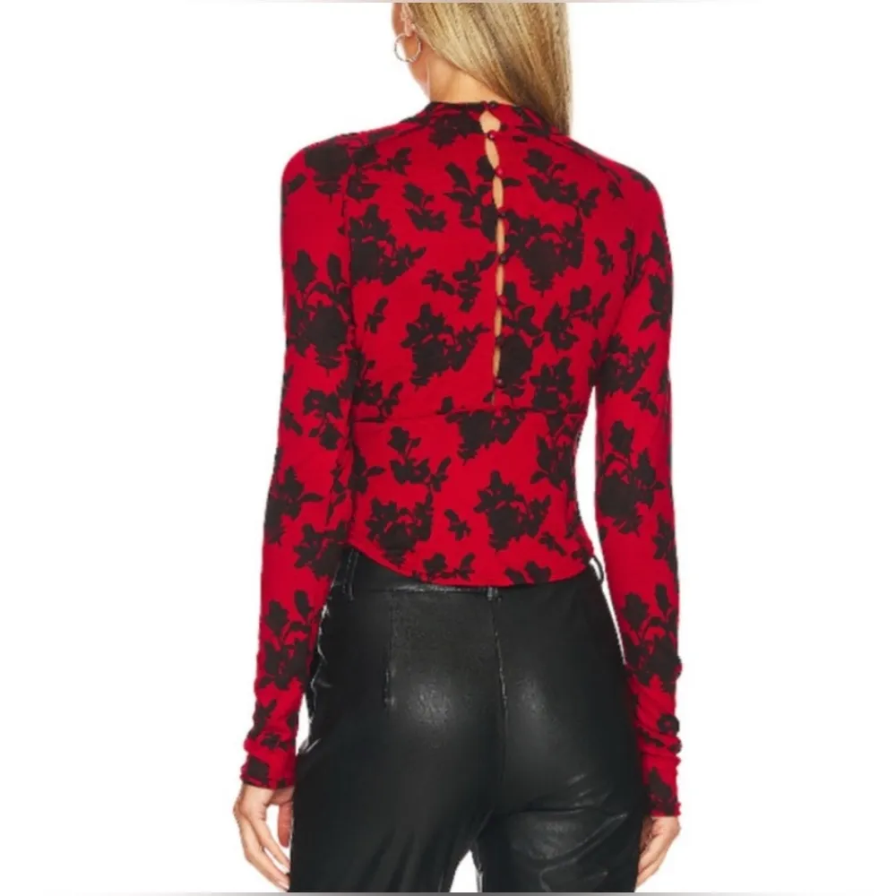 Free People Dinner Party Top Vintage Combo Large Retro Chic Soft Sexy Siren Work - Image 2