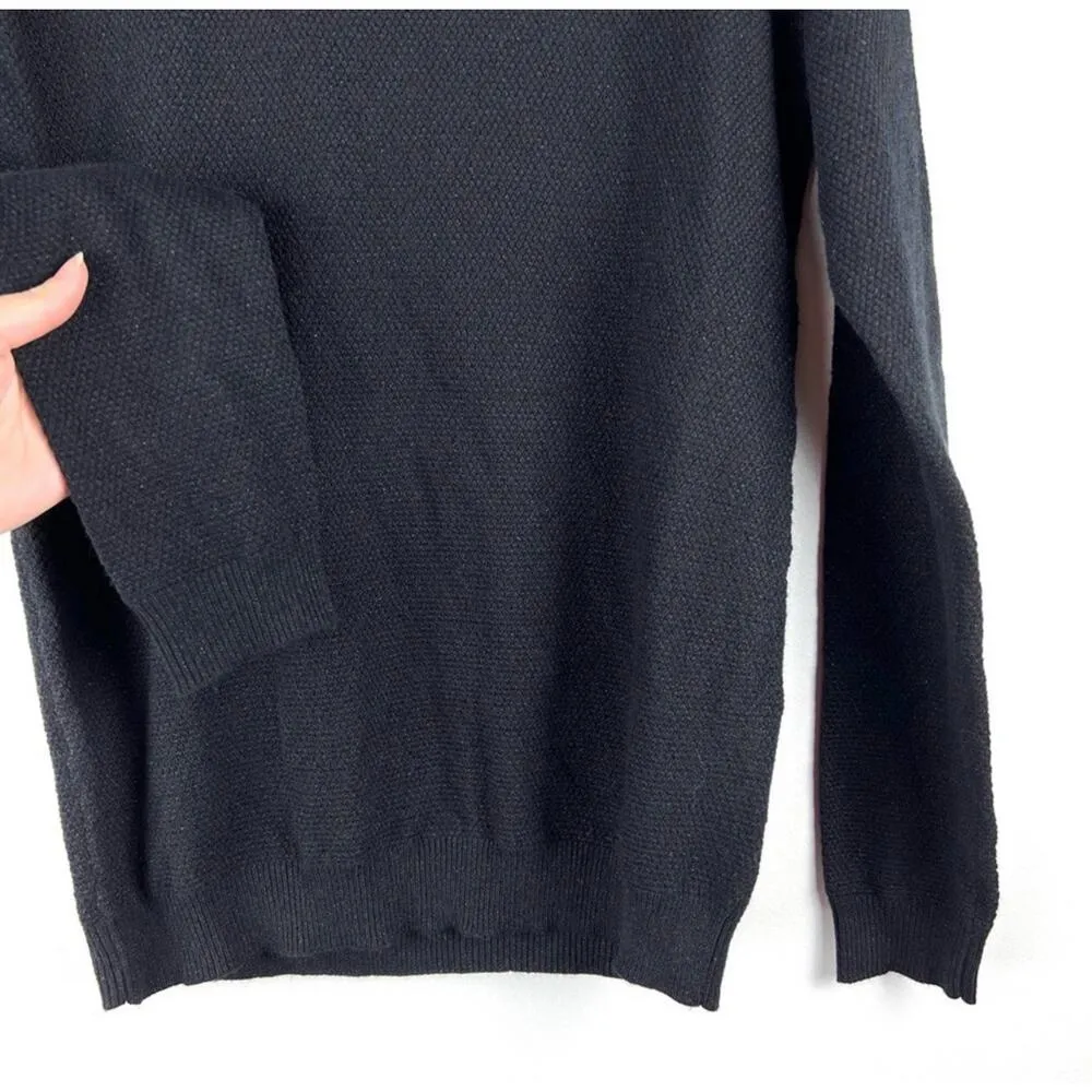 NEW Black Metallic Chain Neck Pullover Bow Sweater S/M Preppy Barbie - Image 5