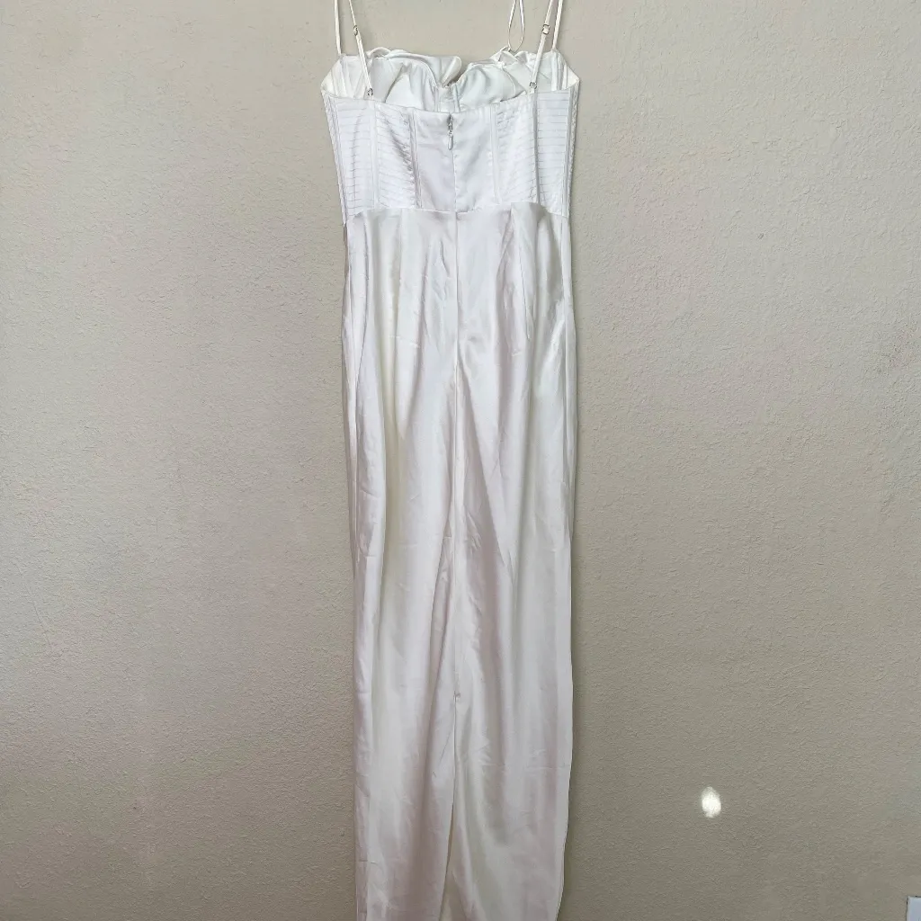 HOUSE OF CB L D-DD Charmaine' Ivory white Corset Maxi midi Dress - Image 12