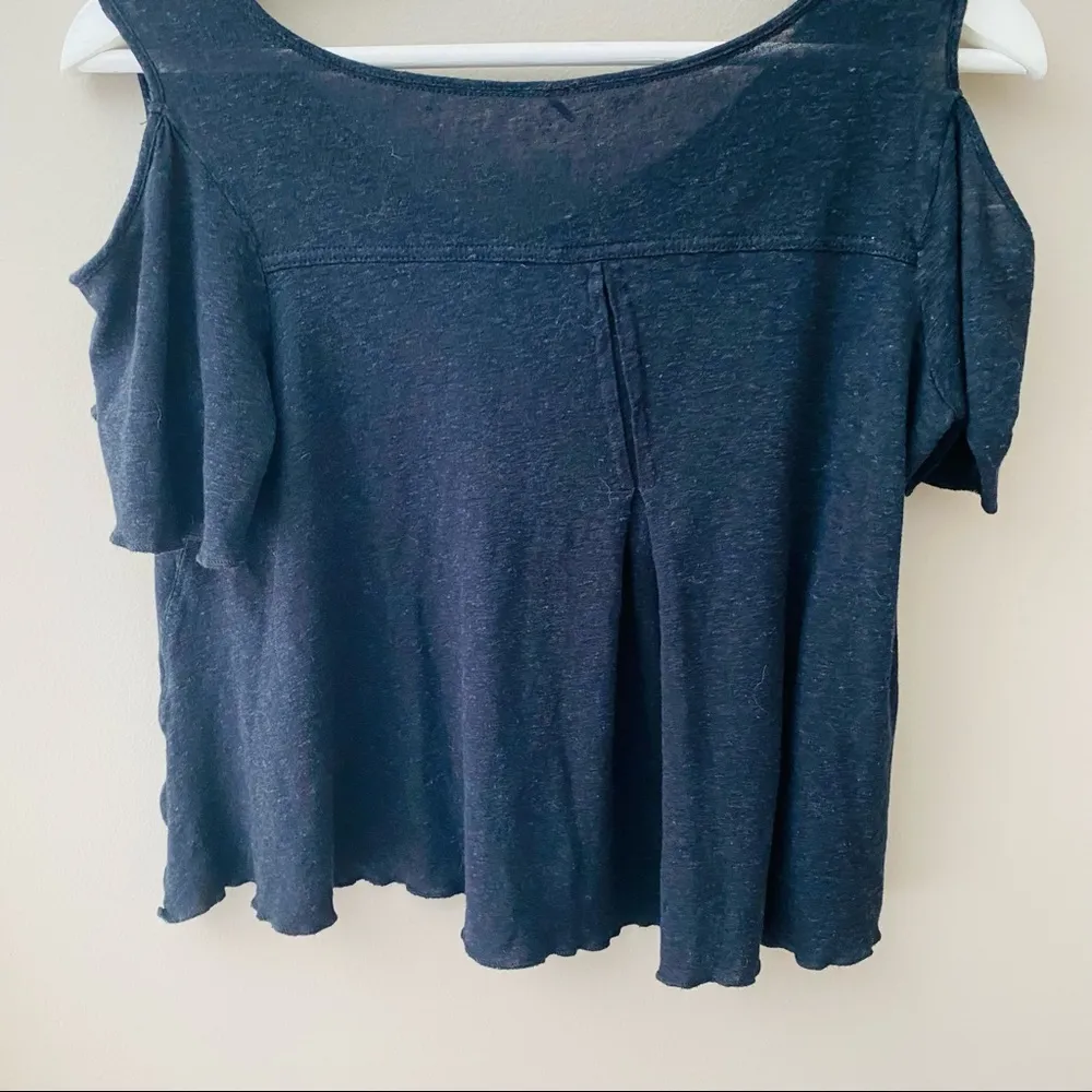 Free People Bittersweet Cold Shoulder Top Black - Image 7