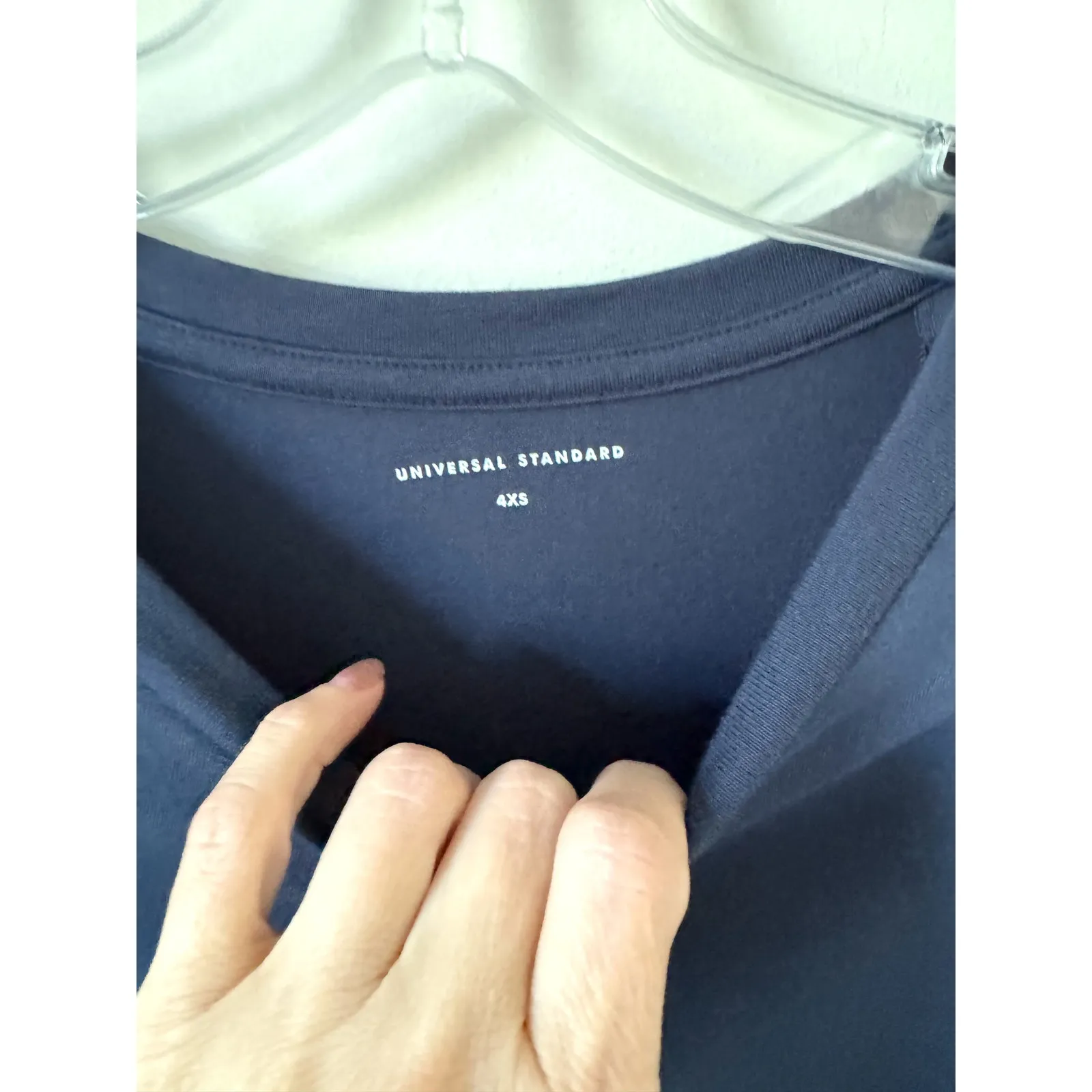 Universal Standard Long Sleeve Crew Neck T-Shirt Size (00-0) 4XS NEW - Image 5