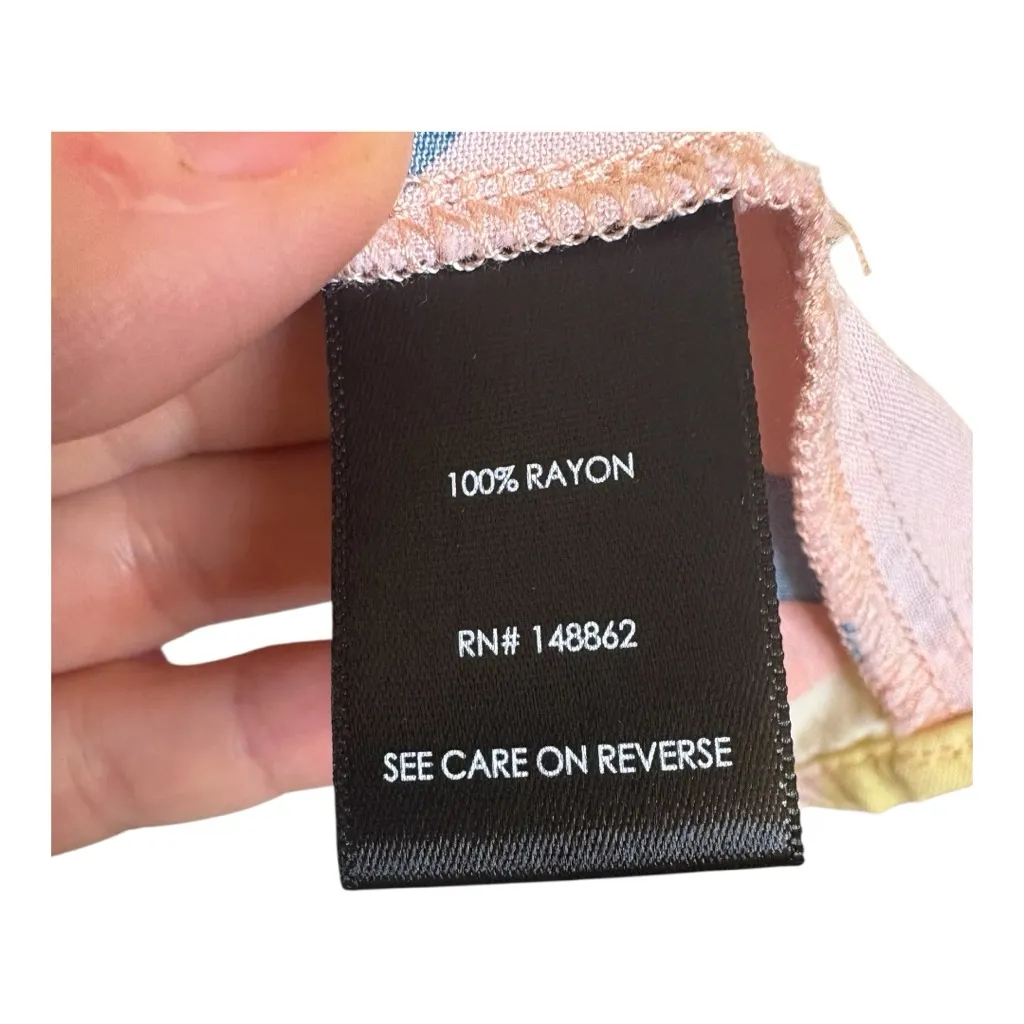 Torrid Yellow Purple Abstract Geometric Swing Tank Top Size 3 (22/24) Bold Print - Image 4