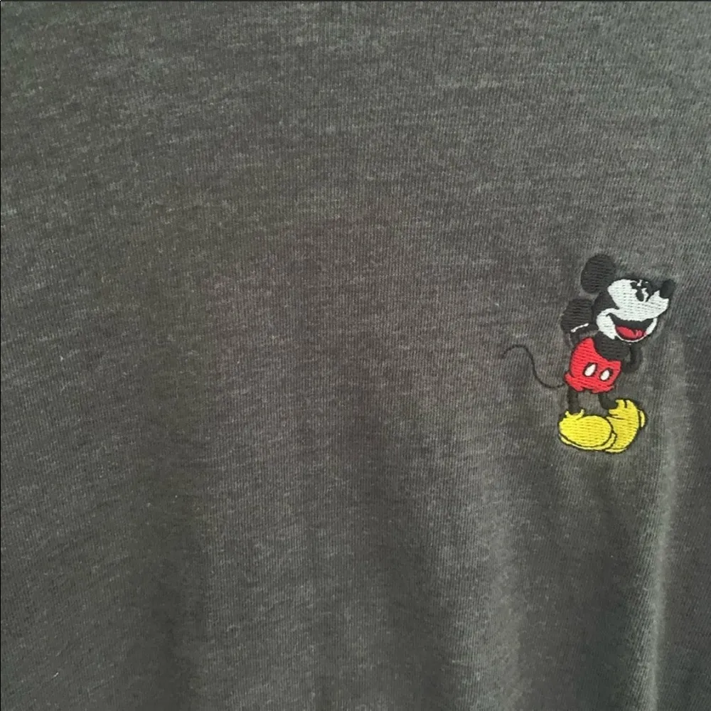 Disney gray embroidered Mickey Mouse top - Image 5