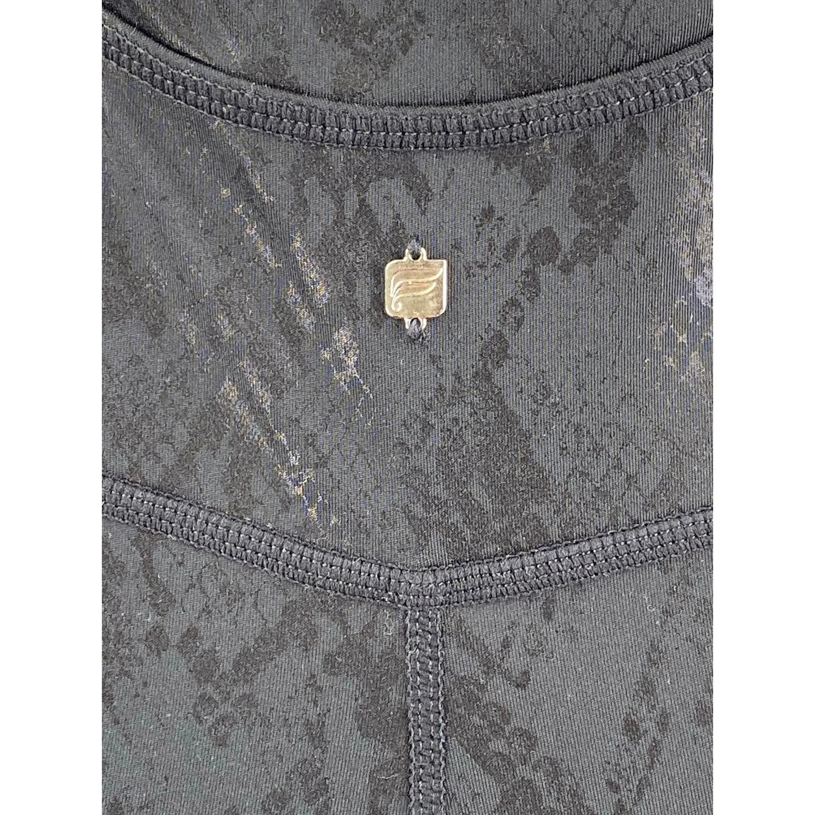 Fabletics Women's Black Snakeskin Twist Front Sleeveless Skinny Jumpsuit Size M - Image 4