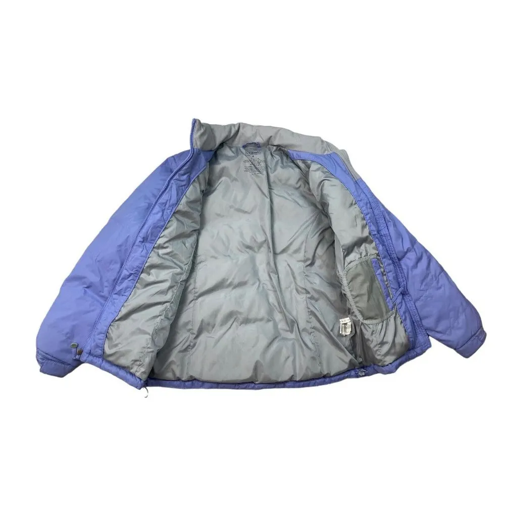 L.L. Bean Quilted Goose Down Puffer Jacket Womens M Lavender Warm Outdoor Coat - Image 3
