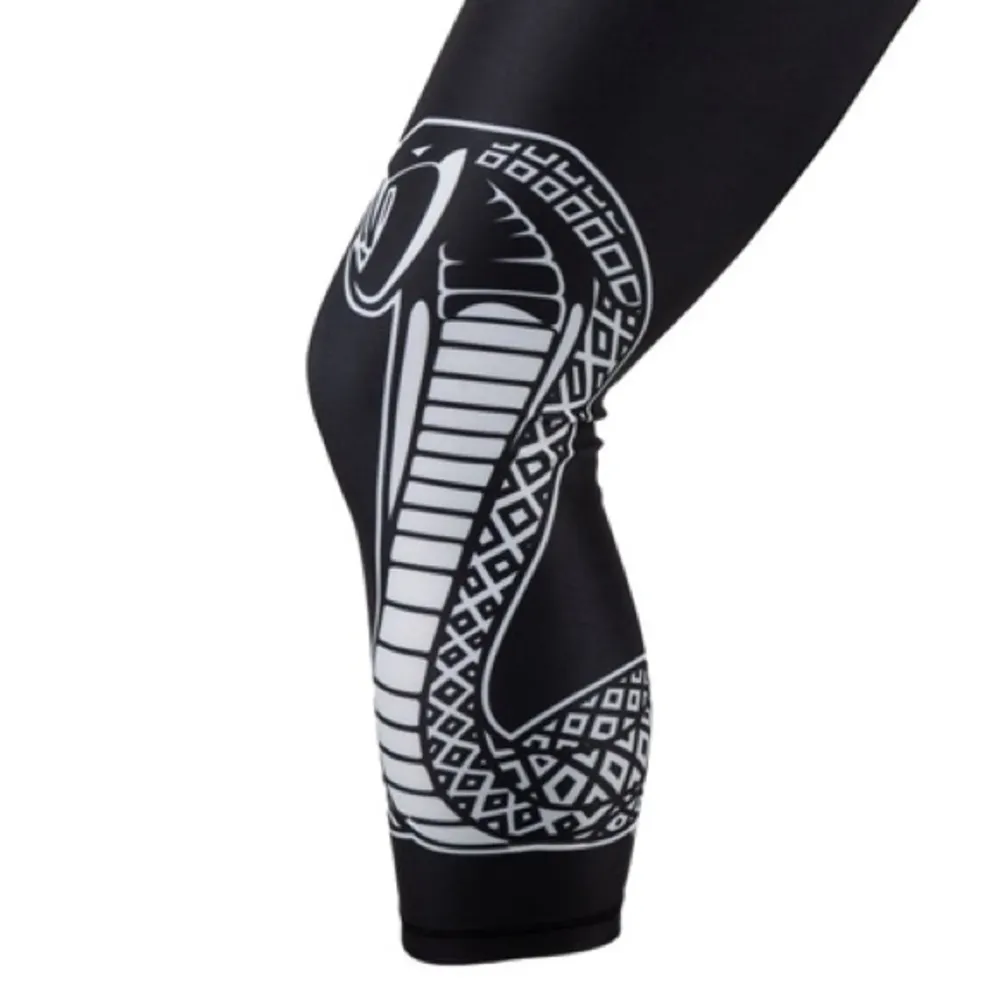 Ford Performance Shelby Mustang Cobra Snake Printed Crop Capri Leggings Black XS - Image 5