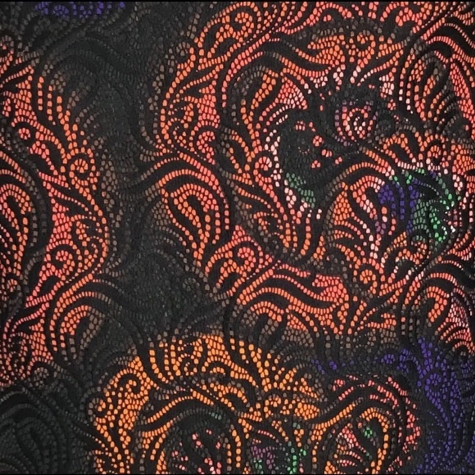 Desigual Skirt Women 2 Black Red Geometric Colorines A-Line Artsy Art to Wear - Image 7