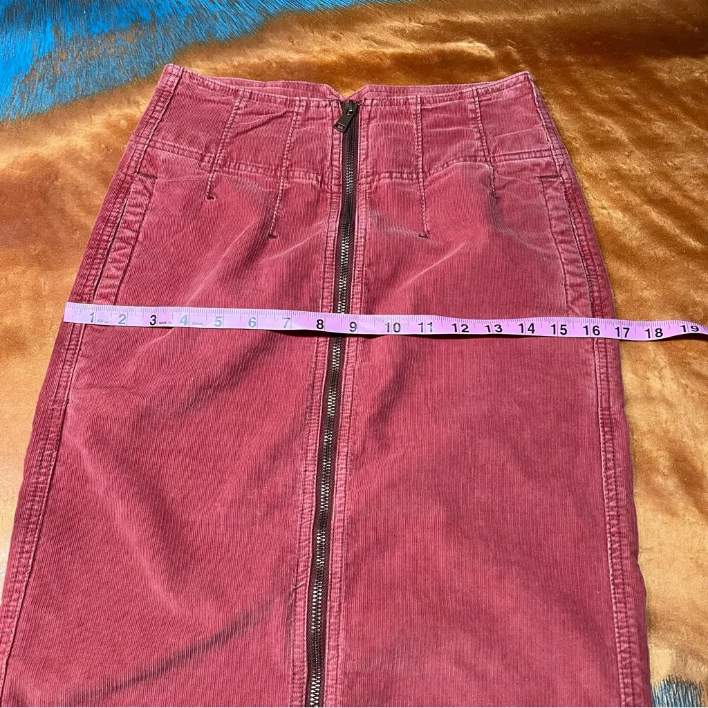 Free People We the Free I Want It All Cord Midi Skirt size 25 - Image 14