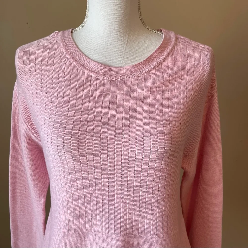TALBOTS | Pink Knit Sweater Sz MP - Image 11