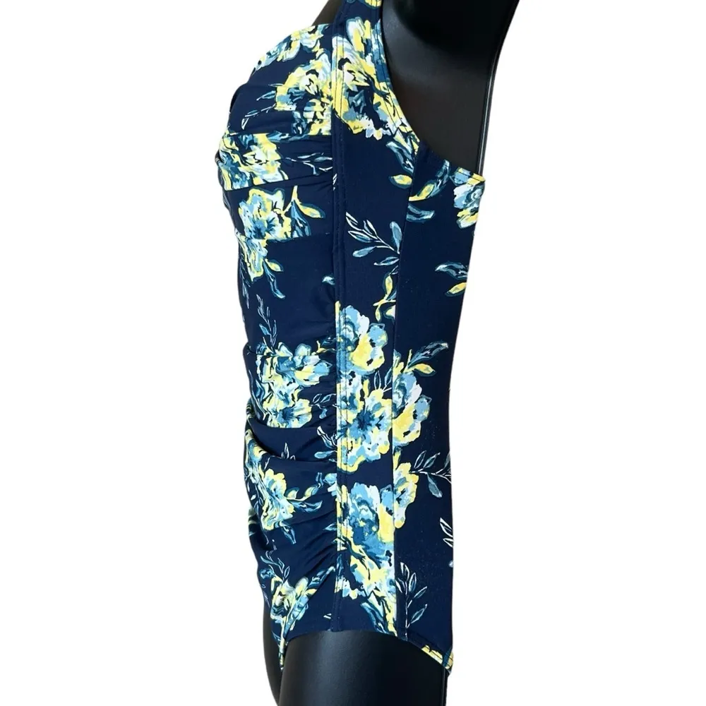 Nip Tuck Paintbox Fleurs Joanne Twist Front Tummy Control One Piece Swimsuit Size 6 - Image 5