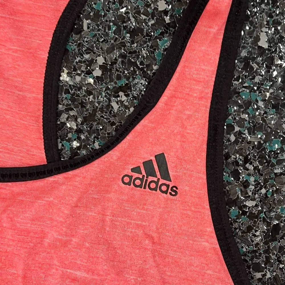 Women’s Adidas Climalite Medium Pink Workout Tank Top - Image 2
