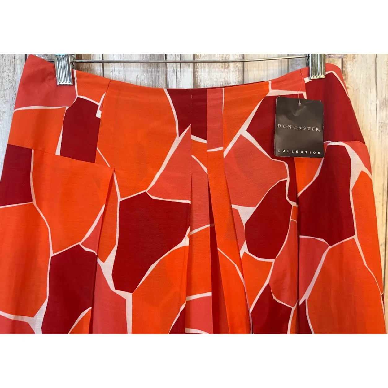 Doncaster Silk Cotton Blend Pleated Skirt Size 4 NWT - Image 4