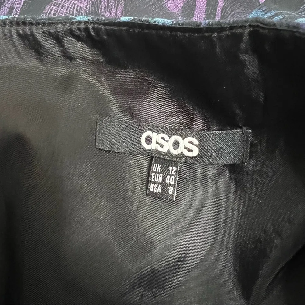 ASOS one shoulder animal print maxi dress high slit Sz 8 - Image 7