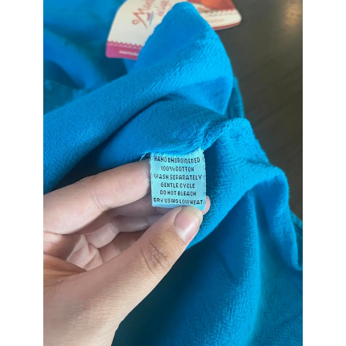 NWT Manta Del Lago Tank Top Size Small Blue Embroidered Classic Casual - Image 5