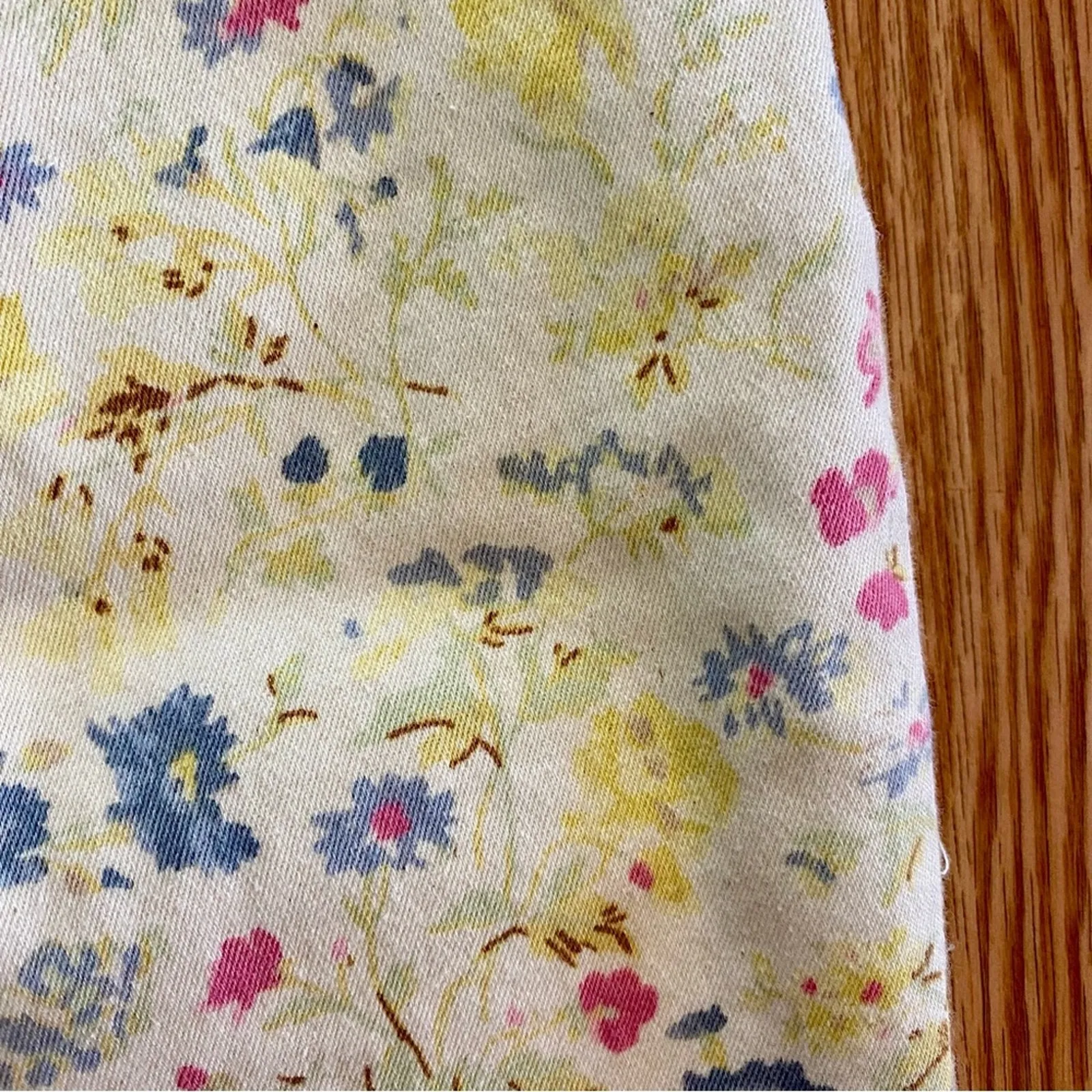 Coldwater Creek Vintage Yellow Pastel Floral Pants Jeans Womens 8 - Image 5