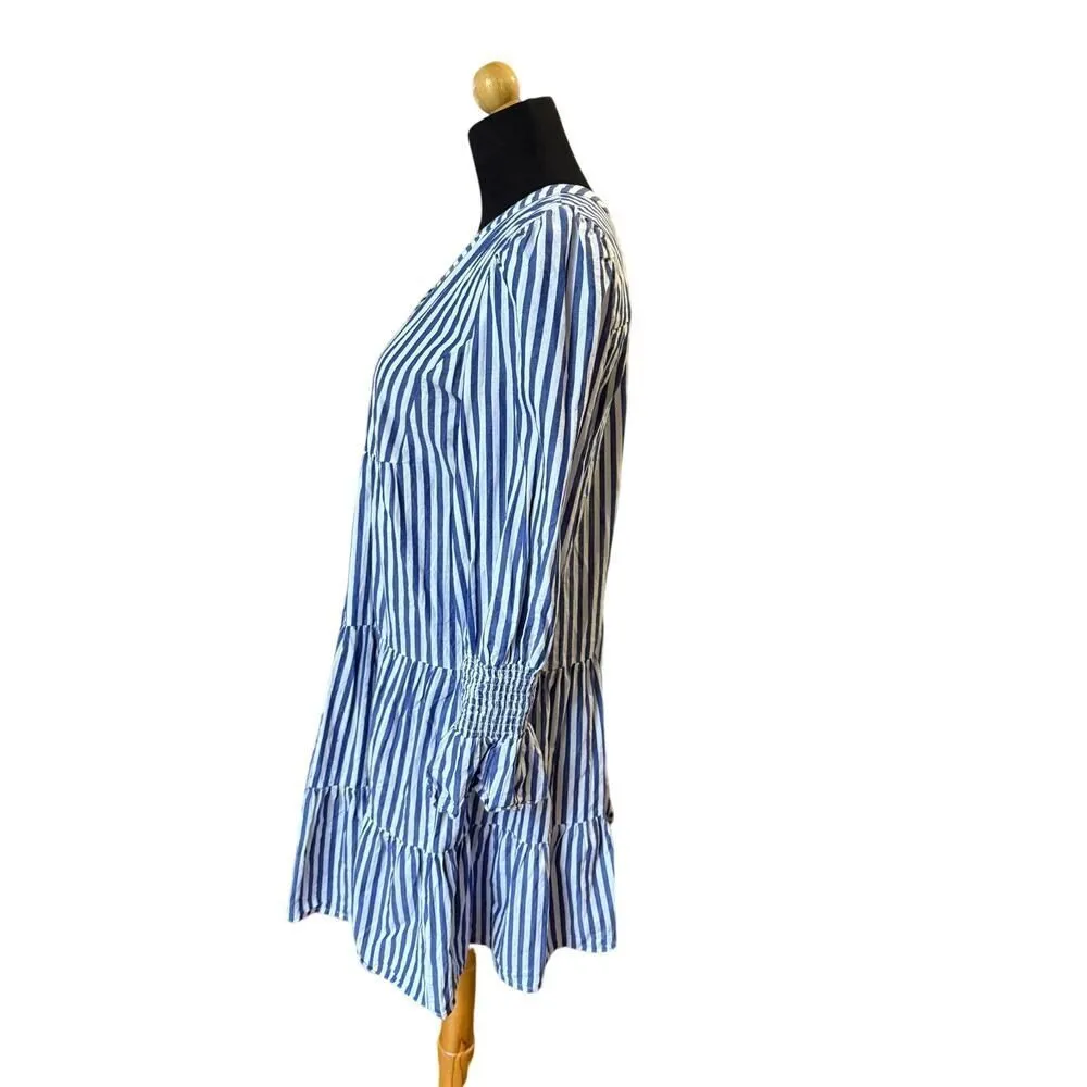 TUCKERNUCK POMANDER PLACE brand Stripe Cotton Poplin Kenzo Dress Small - Image 8